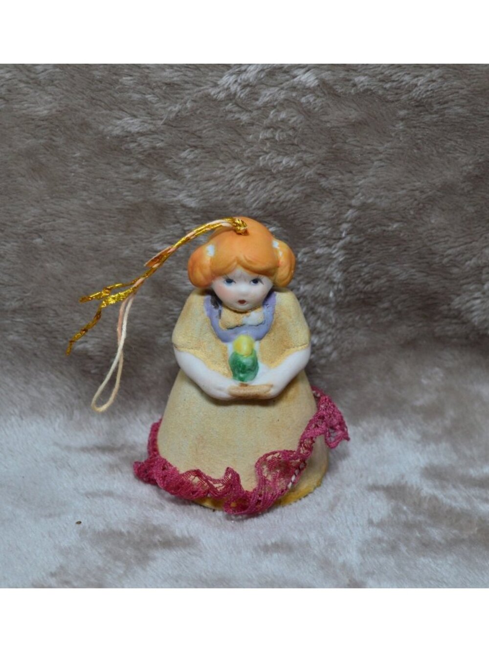 Vintage Jasco Lil Chimers Heirloom Doll Porcelain Doll Ornament Cottagecore